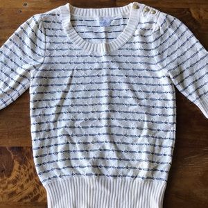 Nautical Crop Sweater